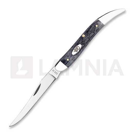 Case Cutlery Medium Texas Toothpick, Pocket Worn Gray Bone Crandall Jig 58421