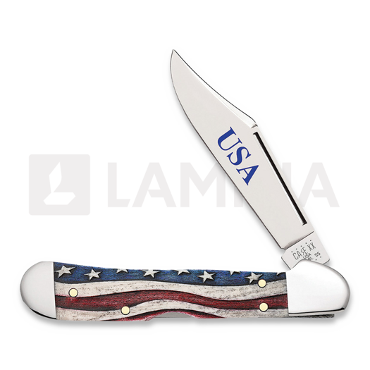 Case Cutlery Mini Copperlock Star Spangled pocket knife 64141