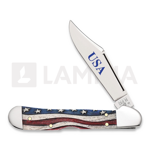Case Cutlery Mini Copperlock Star Spangled pocket knife 64141