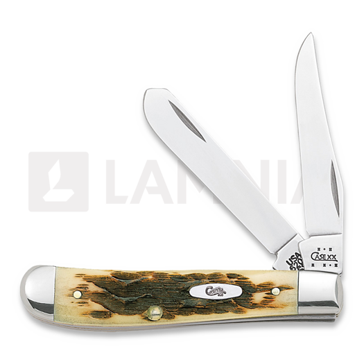 Pocket knife Case Cutlery Mini Trapper Amber Bone 00013