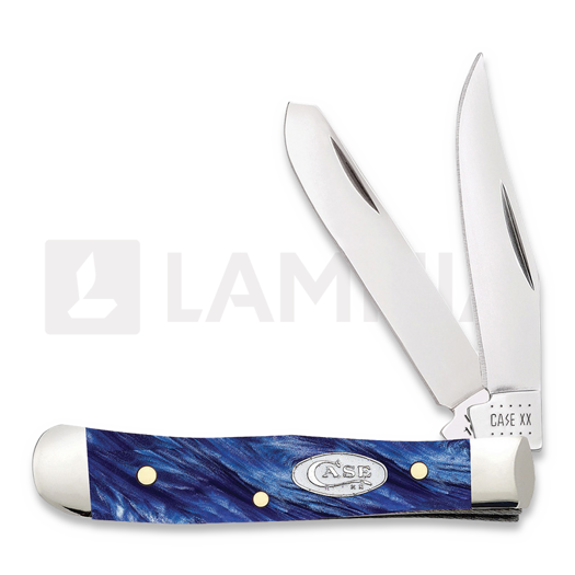 Pocket knife Case Cutlery Mini Trapper Blue Pearl 23440