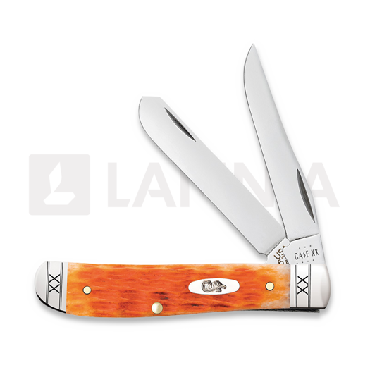 Case Cutlery Mini Trapper, Cayenne Bone Crandall Jig 35809