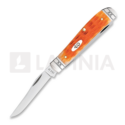Case Cutlery Mini Trapper, Cayenne Bone Crandall Jig 35809
