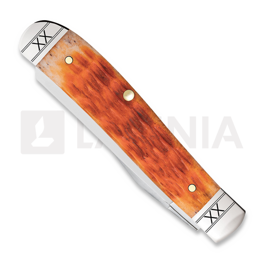 Case Cutlery Mini Trapper, Cayenne Bone Crandall Jig 35809