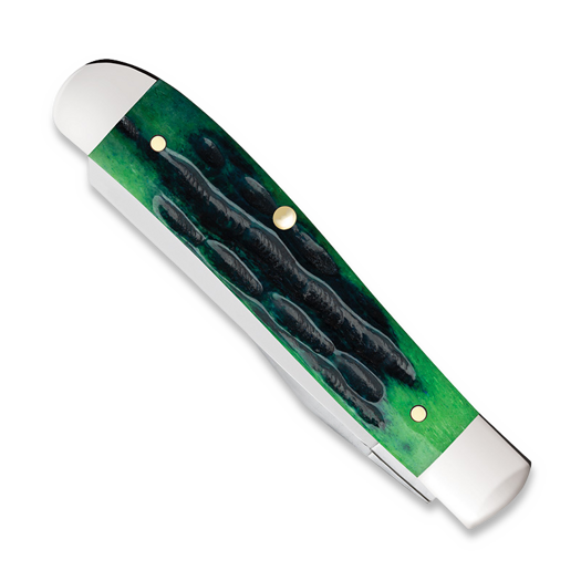 Case Cutlery Mini Trapper, Hunter Green Bone Deep Canyon Jig 75834