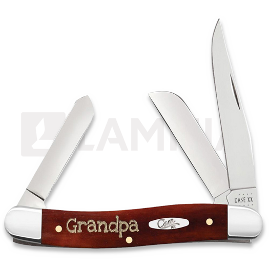 Case Cutlery Chestnut Bone Smooth Embellished Medium Stockman in Gift Tin linkkuveitsi 10431