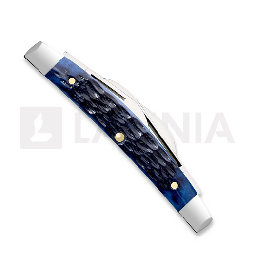 Case Cutlery Navy Blue Bone Rogers Jig Small Congress pocket knife 06893
