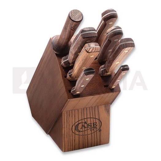 Case Cutlery Keittiöveitsisetti, 9 kpl, Walnut 10249
