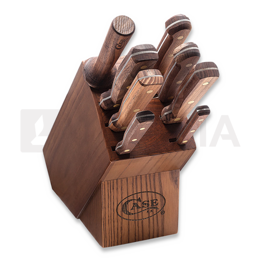 Case Cutlery Nine Piece Block Set Walnut 10249