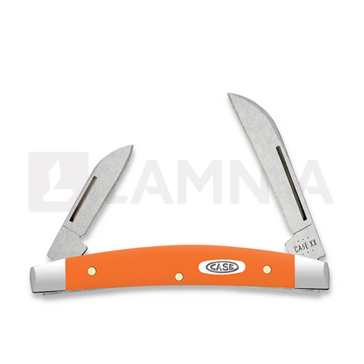 Case Cutlery Orange Synthetic Smooth Small Congress pocket knife 80516