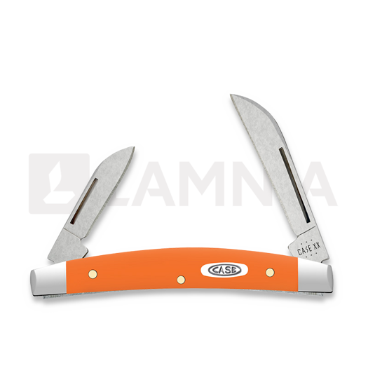Case Cutlery Orange Synthetic Smooth Small Congress pocket knife 80516