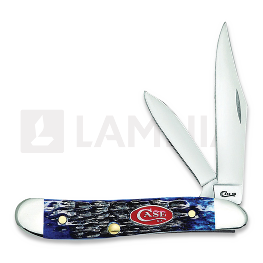 Case Cutlery Peanut Navy Blue Bone pocket knife 07314