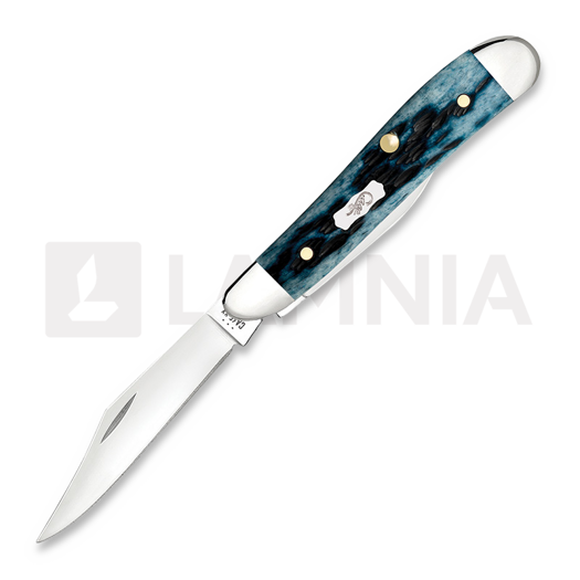 Case Cutlery Peanut, Pocket Worn Mediterranean Blue Bone Peach Seed Jig 51858