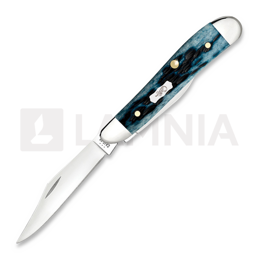 Case Cutlery Peanut, Pocket Worn Mediterranean Blue Bone Peach Seed Jig 51858