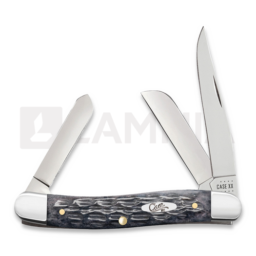 Case Cutlery Pocket Worn Gray Bone Crandall Jig Medium Stockman pocket knife 58413