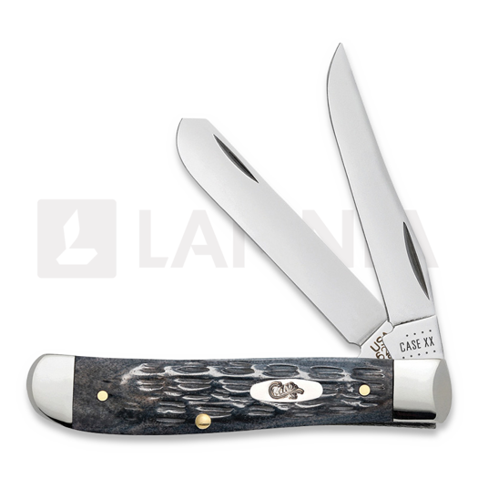 Складной нож Case Cutlery Pocket Worn Gray Bone Crandall Jig Mini Trapper 58414