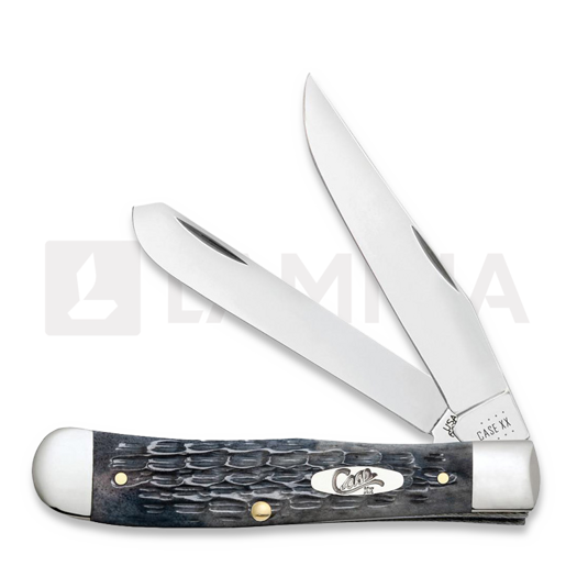 Pocket knife Case Cutlery Pocket Worn Gray Bone Crandall Jig Trapper 58410