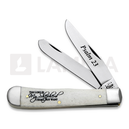 Case Cutlery Psalm 23 Trapper Pocket knife 08795