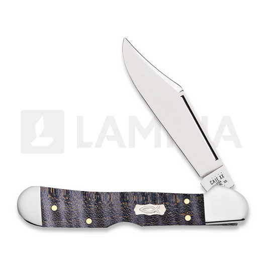 Case Cutlery Purple Curly Maple Smooth Mini CopperLock pocket knife 80545