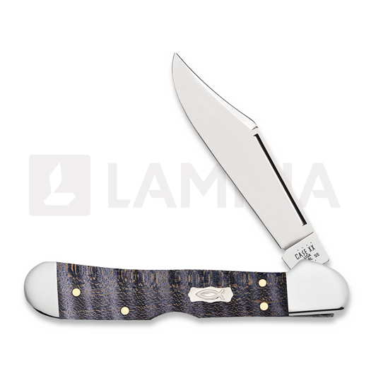 Case Cutlery Purple Curly Maple Smooth Mini CopperLock linkkuveitsi 80545