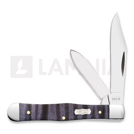 Case Cutlery Purple Curly Maple Smooth Small Swell Center Jack pocket knife 80543