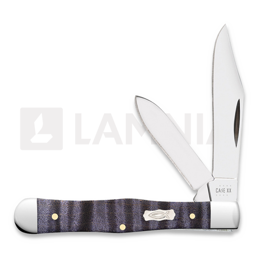 Case Cutlery Purple Curly Maple Smooth Small Swell Center Jack pocket knife 80543