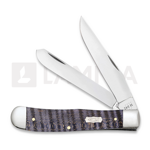 Case Cutlery Purple Curly Maple Smooth Trapper pocket knife 80540