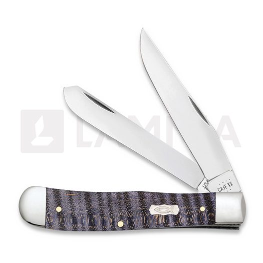 Case Cutlery Purple Curly Maple Smooth Trapper pocket knife 80540