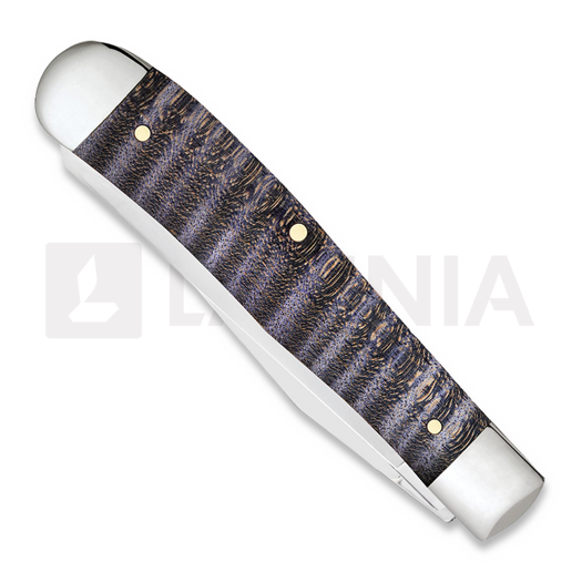 Pocket knife Case Cutlery Purple Curly Maple Smooth Trapper 80540