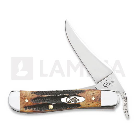 Case Cutlery Russlock Burnt Bonestag pocket knife 65303