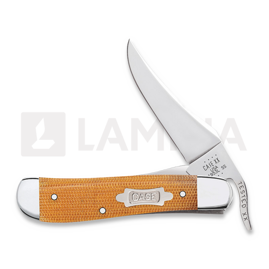 Case Cutlery RussLock, Natural Canvas Micarta 23692