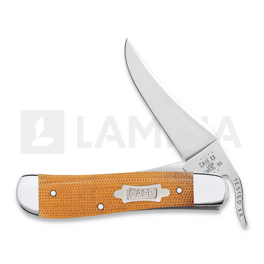 Case Cutlery RussLock, Natural Canvas Micarta 23692