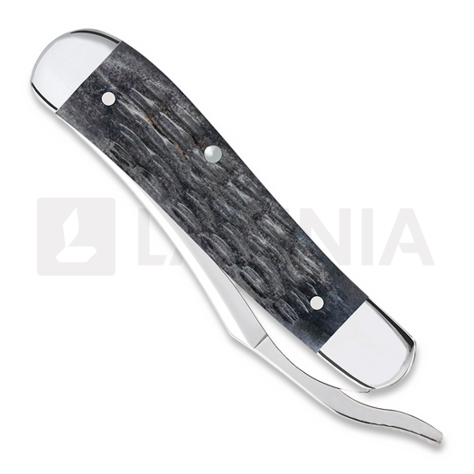 Case Cutlery RussLock, Pocket Worn Gray Bone Crandall Jig 58420