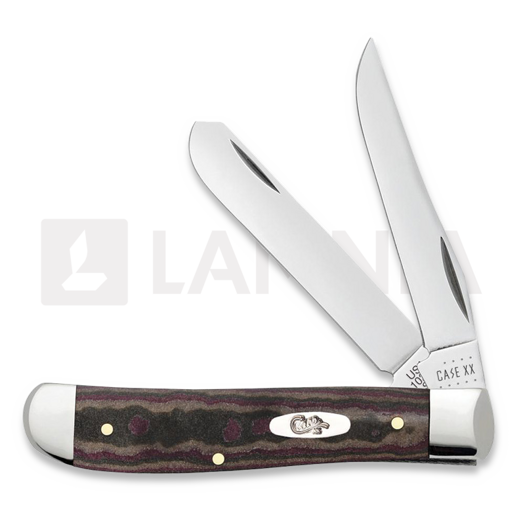 Case Cutlery Rustic Red Richlite Smooth Mini Trapper pocket knife 13621
