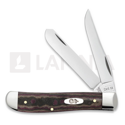 Case Cutlery Rustic Red Richlite Smooth Mini Trapper pocket knife 13621