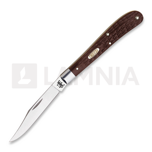 Pocket knife Case Cutlery Slimline Trapper Brown Delrin 00135