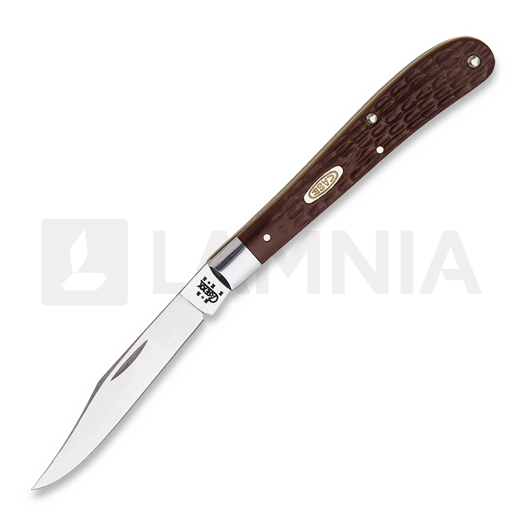 Case Cutlery Slimline Trapper Brown Delrin pocket knife 00135