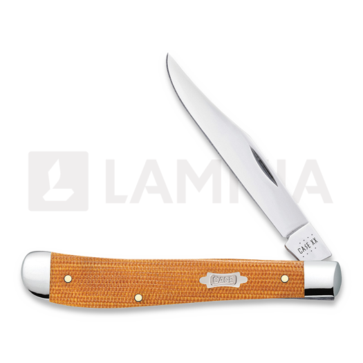 Case Cutlery Slimline Trapper, Natural Canvas Micarta 23691