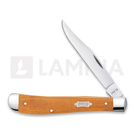 Case Cutlery Slimline Trapper, Natural Canvas Micarta 23691