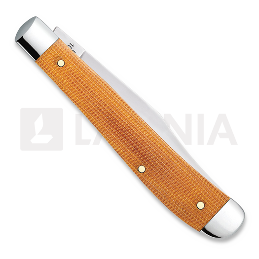 Case Cutlery Slimline Trapper, Natural Canvas Micarta 23691