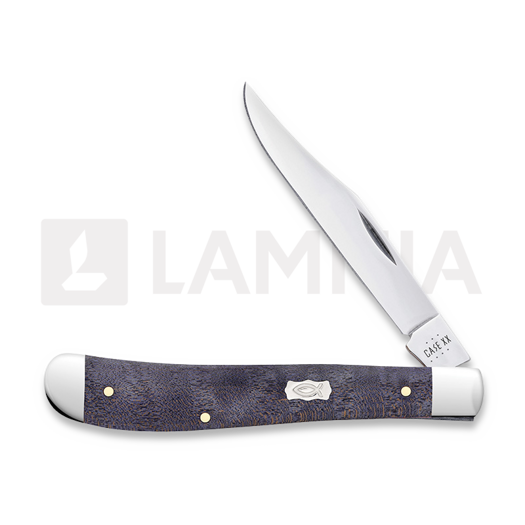 Case Cutlery Slimline Trapper, Purple Curly Maple Smooth 80546