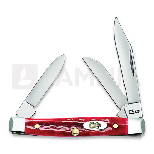 Pocket knife Case Cutlery Sm Stockman PW Red Bone 10305