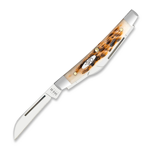Case Cutlery Small Congress, Amber Bone Peach Seed Jig 10723