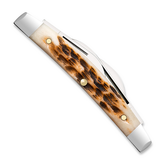 Case Cutlery Small Congress, Amber Bone Peach Seed Jig 10723