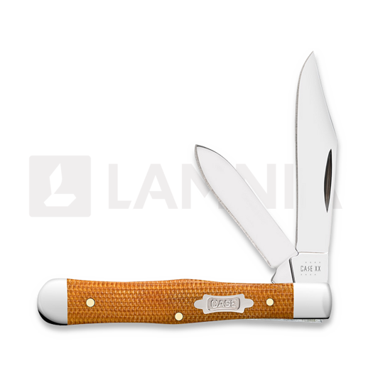 Case Cutlery Small Swell Center Jack, Natural Canvas Micarta Smooth 23694