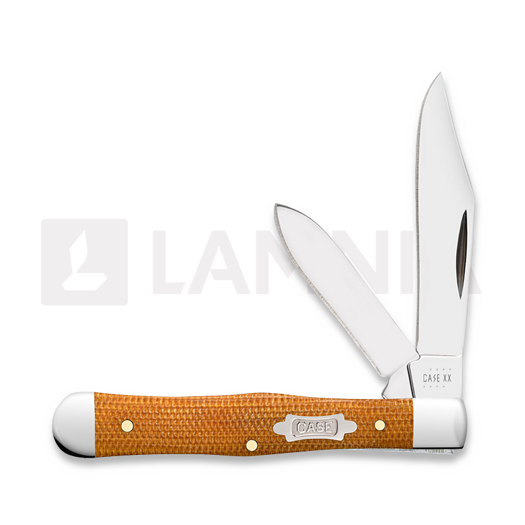 Case Cutlery Small Swell Center Jack, Natural Canvas Micarta Smooth 23694
