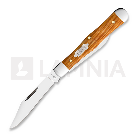 Case Cutlery Small Swell Center Jack, Natural Canvas Micarta Smooth 23694