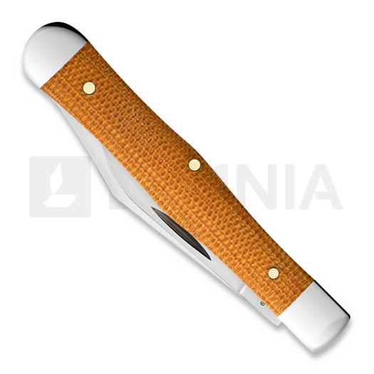 Case Cutlery Small Swell Center Jack, Natural Canvas Micarta Smooth 23694