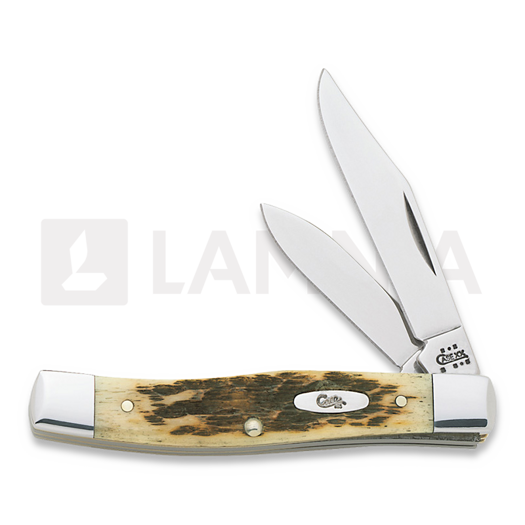 Pocket knife Case Cutlery Small Texas Jack Amber Bone 00077