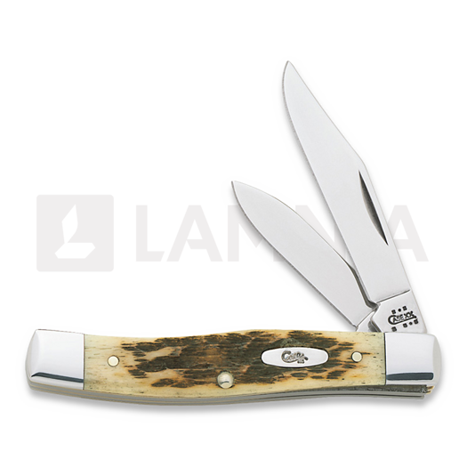 Pocket knife Case Cutlery Small Texas Jack Amber Bone 00077